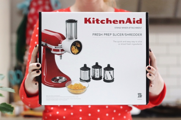 And someone's going to win this too! A look at The KitchenAid stand mixer  Fresh Prep Slicer/Shredder Attachment – try small things