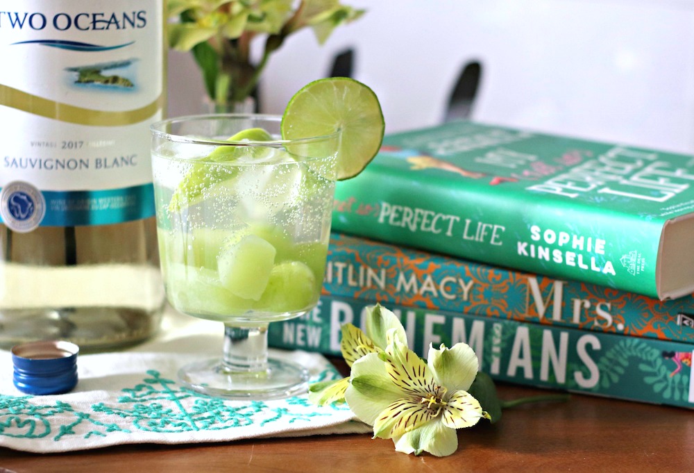 Two Oceans Green Sangria close up horizontal smaller brighter