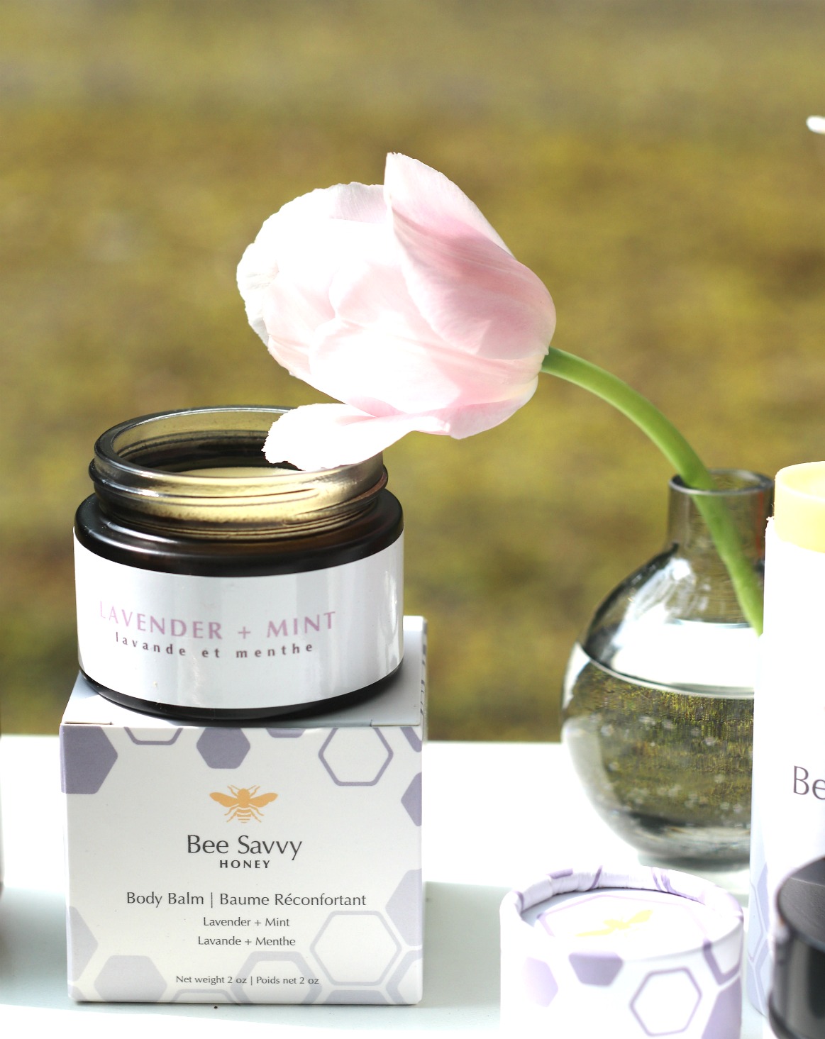 Bee Savvy Honey lavender and mint body balm vertical