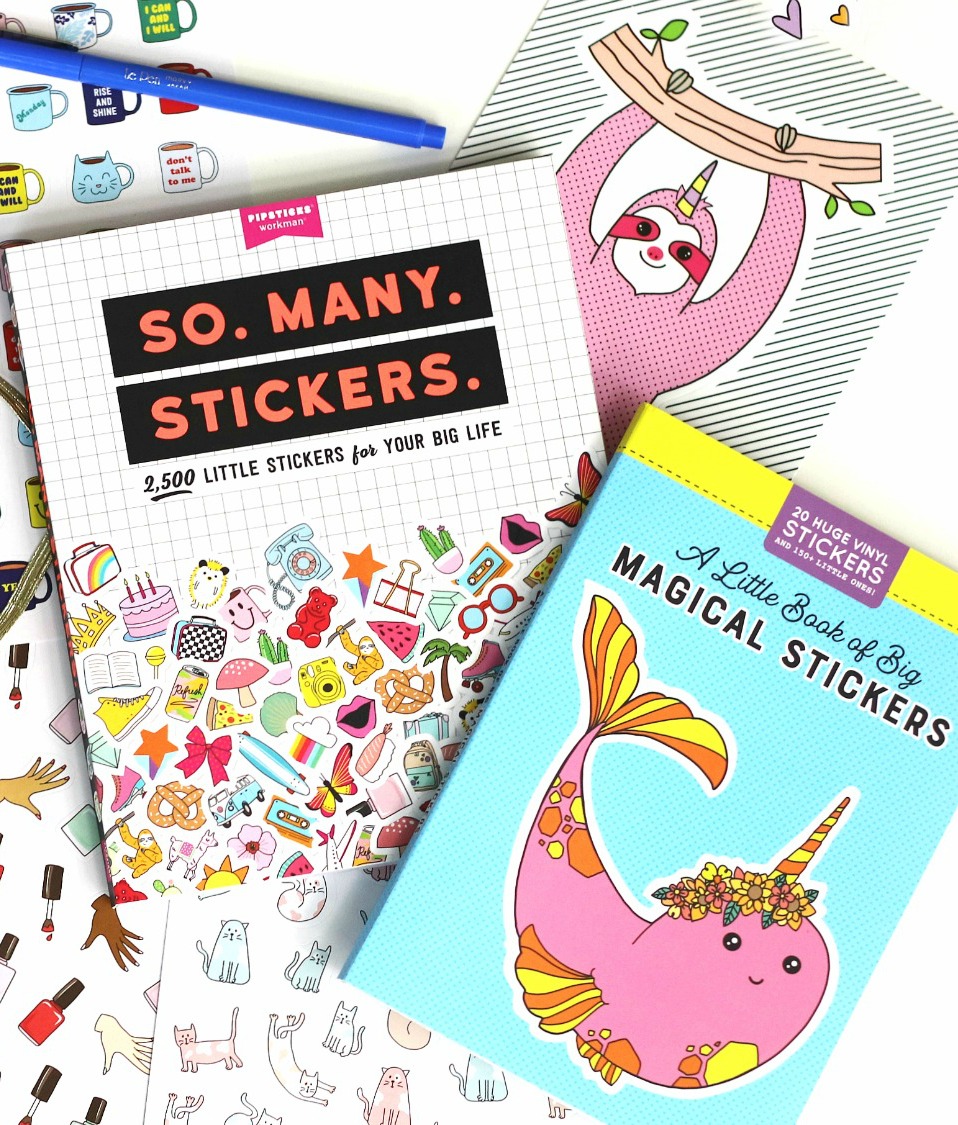 Can you even handle all these stickers? The newest (and funnest!) from Pipsticks+Workman + A giveaway!