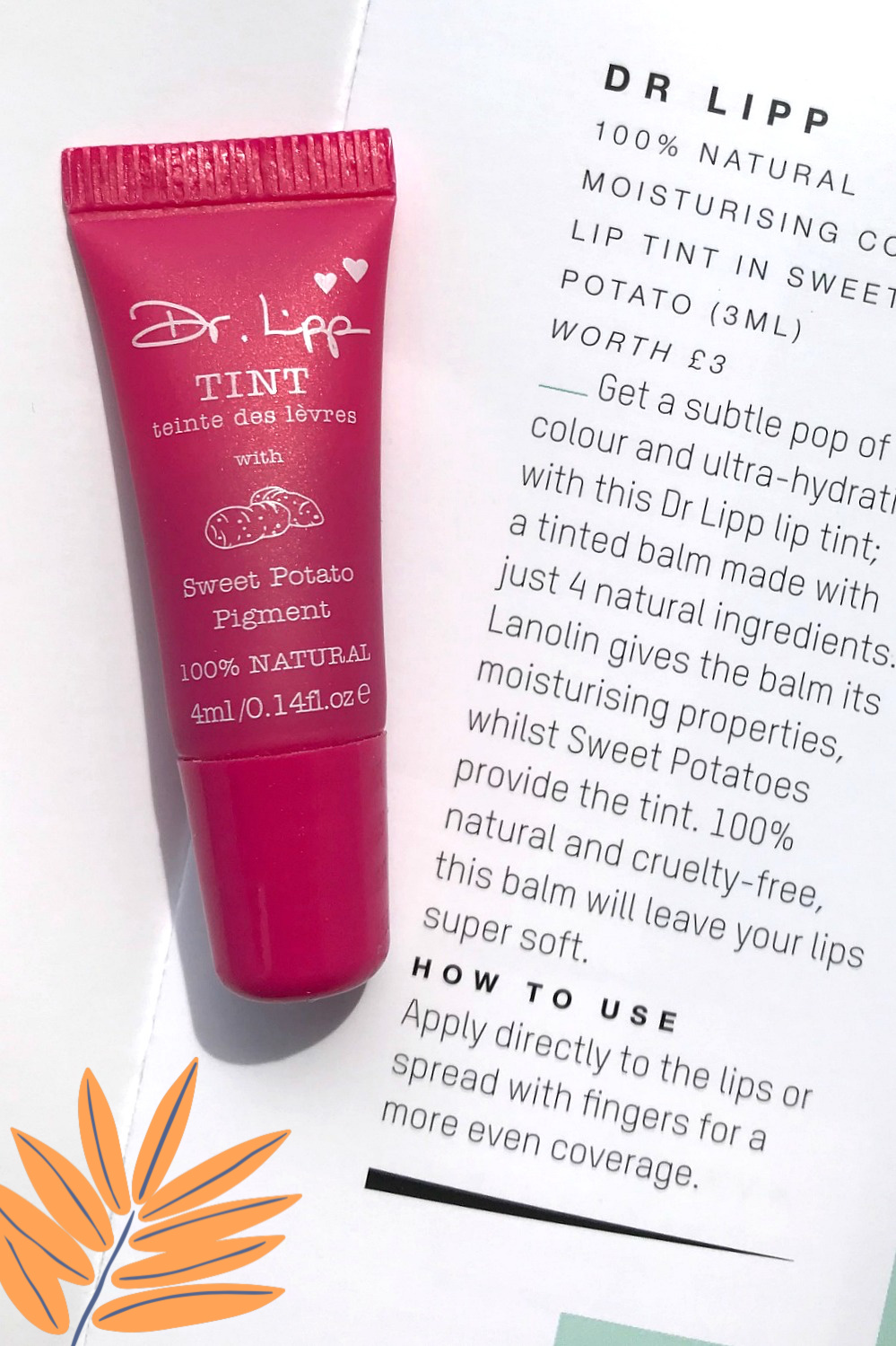 Dr Lipp lip tint sweet potato pigment-3
