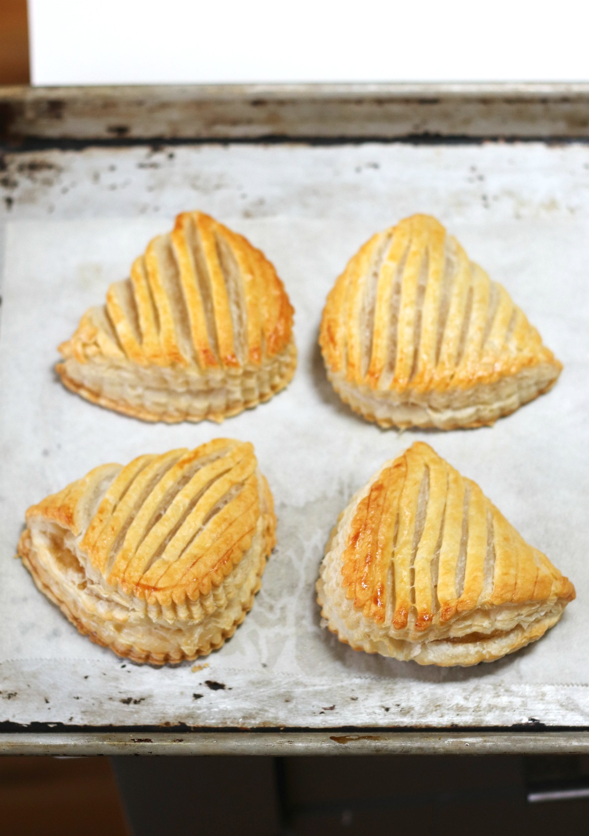 Goodfood apple turnovers just out of the oven