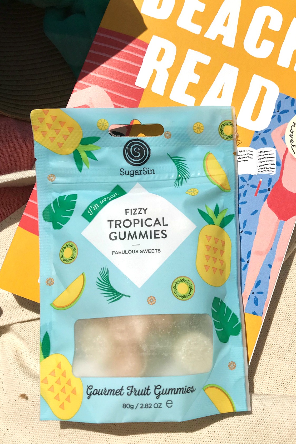 Sweet Reads Box Beach Read Box June 2020 SugarSin Fizzy Tropical Gummies vegan